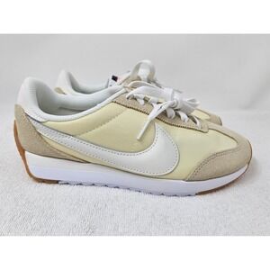 Nike Pacific Sneakers, Muslin White/Safety Orange/Sail Women's 6M, HM4771, NEW